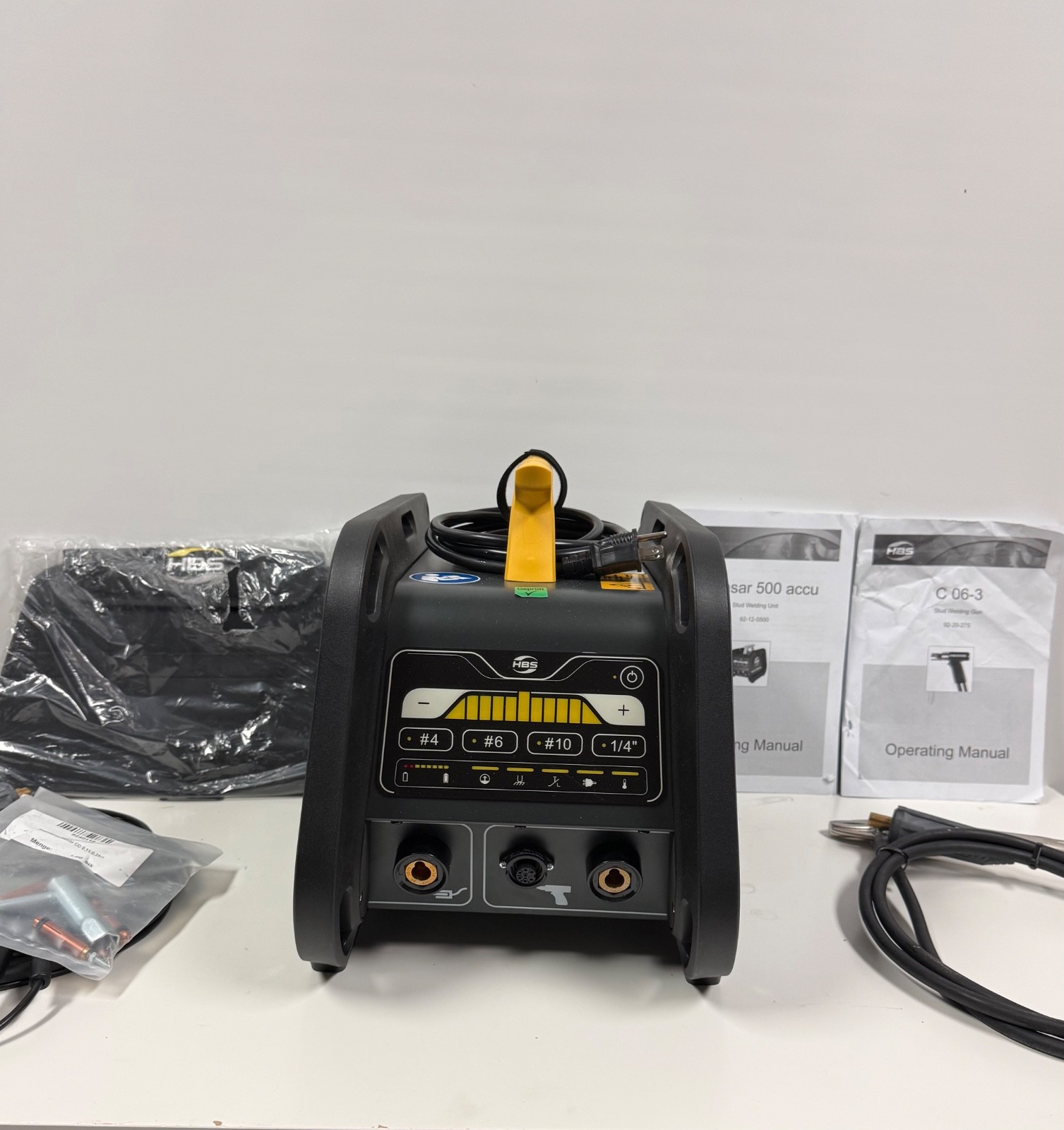 HBS PEGASAR 500 ACCU STUD WELDING UNIT WELDER & C06-3 GUN NELSON