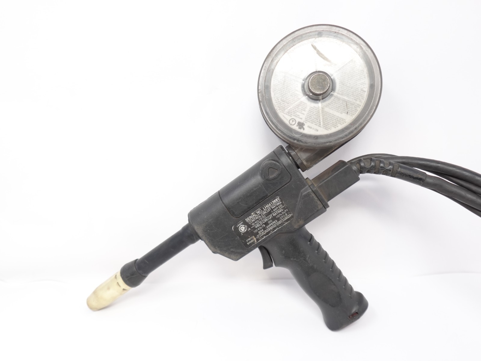 Miller Spoolmatic 15A 15 Ft 200A Aluminum Spool Gun Tested Same as 15′ 30A PG9