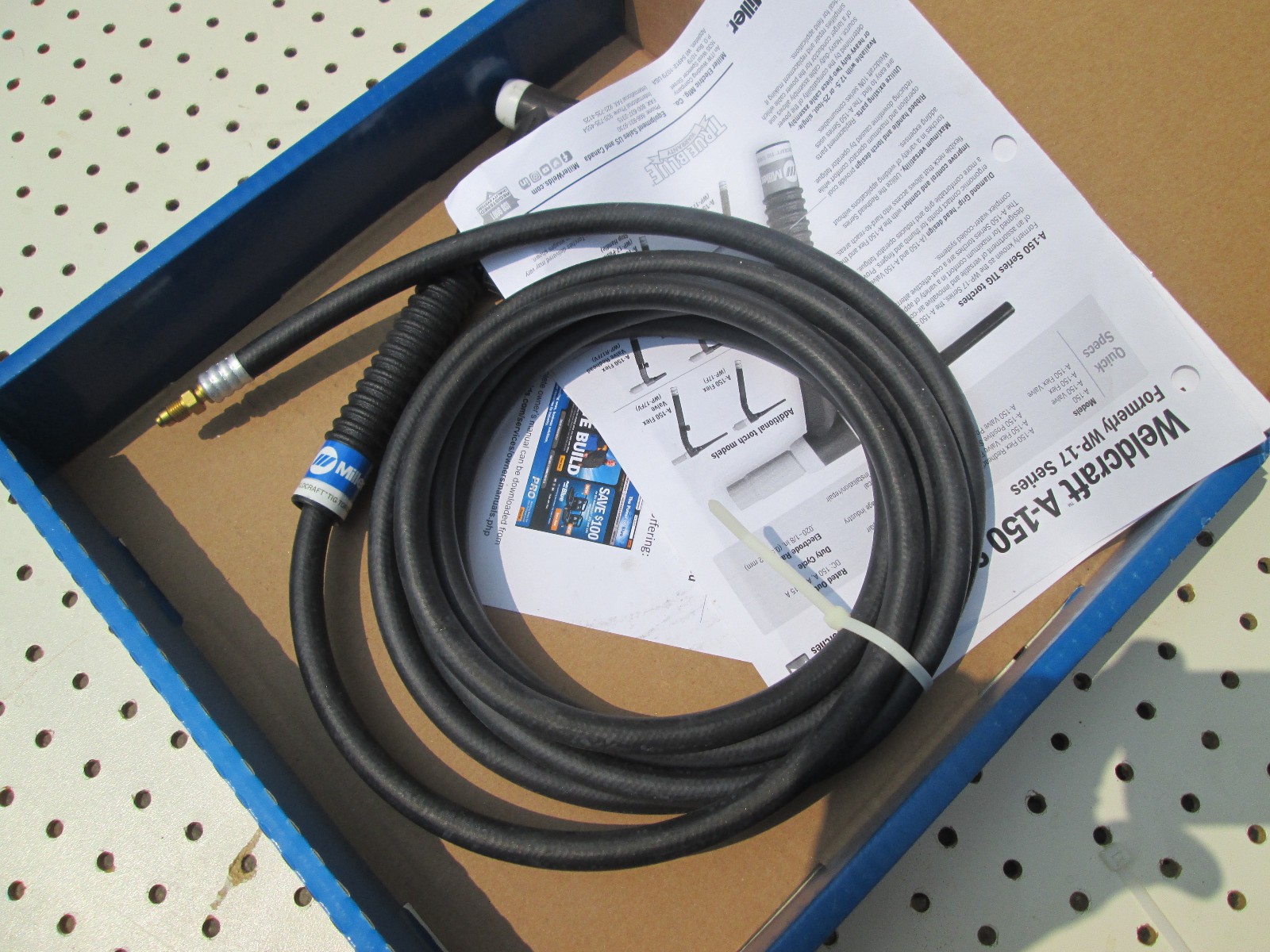 MILLER ELECTRIC WP-17FV-12-R Weldcraft Air-Cooled TIG Torch