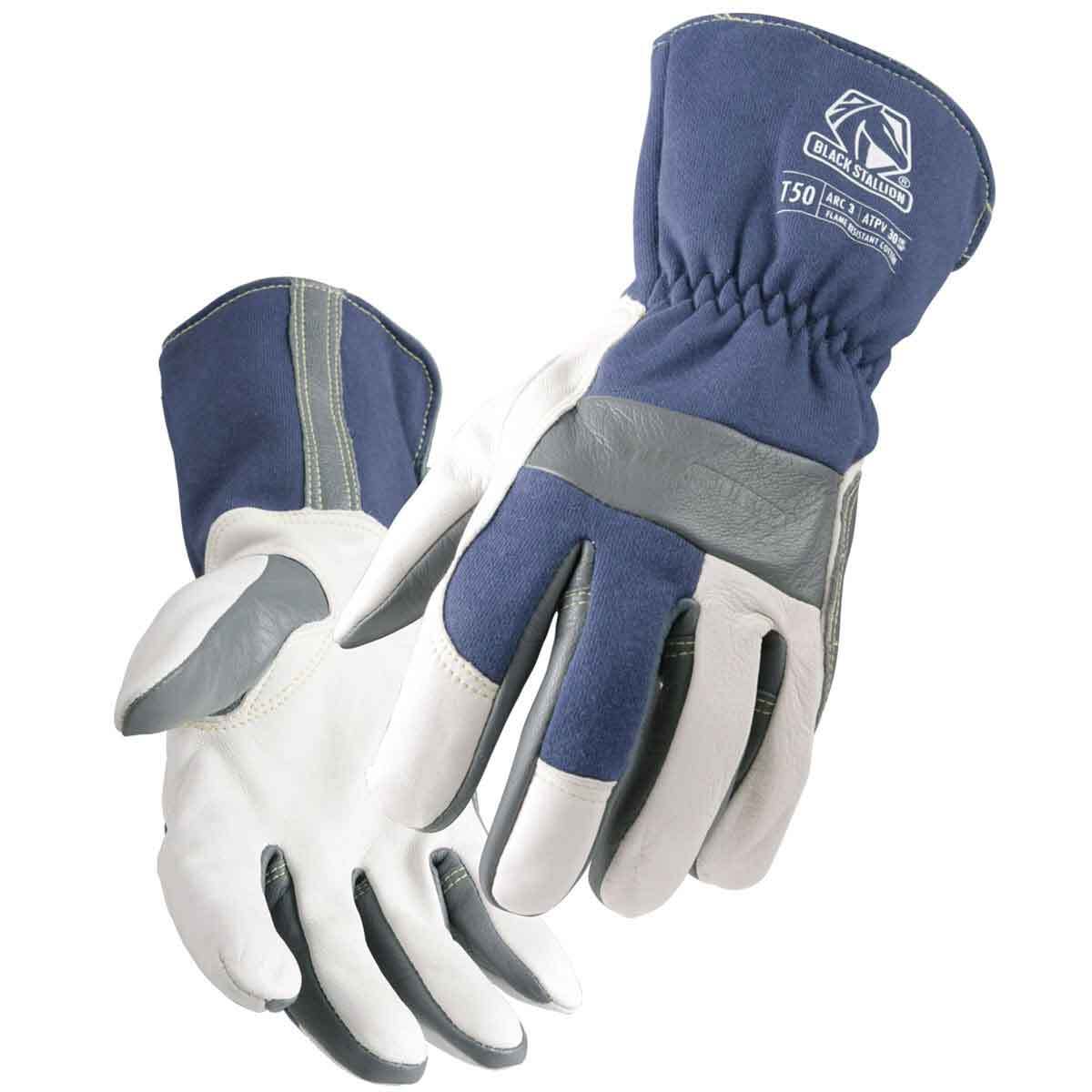 Black Stallion TIGster T50 Premium Goatskin FR Cotton TIG Welding Glove X-Small