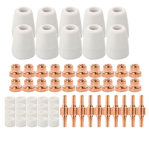 50Pcs PT-31 Air Plasma Cutter Consumables Electrode Tip Kit For Torch LG-40 CUT