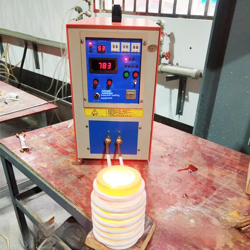 15KW 30-100 KHz High Frequency Induction Heater Furnace Silver Gold Melt Furnace