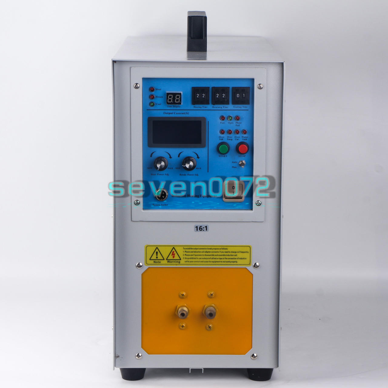 ONE 15KW 30-100KHz High Frequency Induction Heater Furnace 15A 110/220V