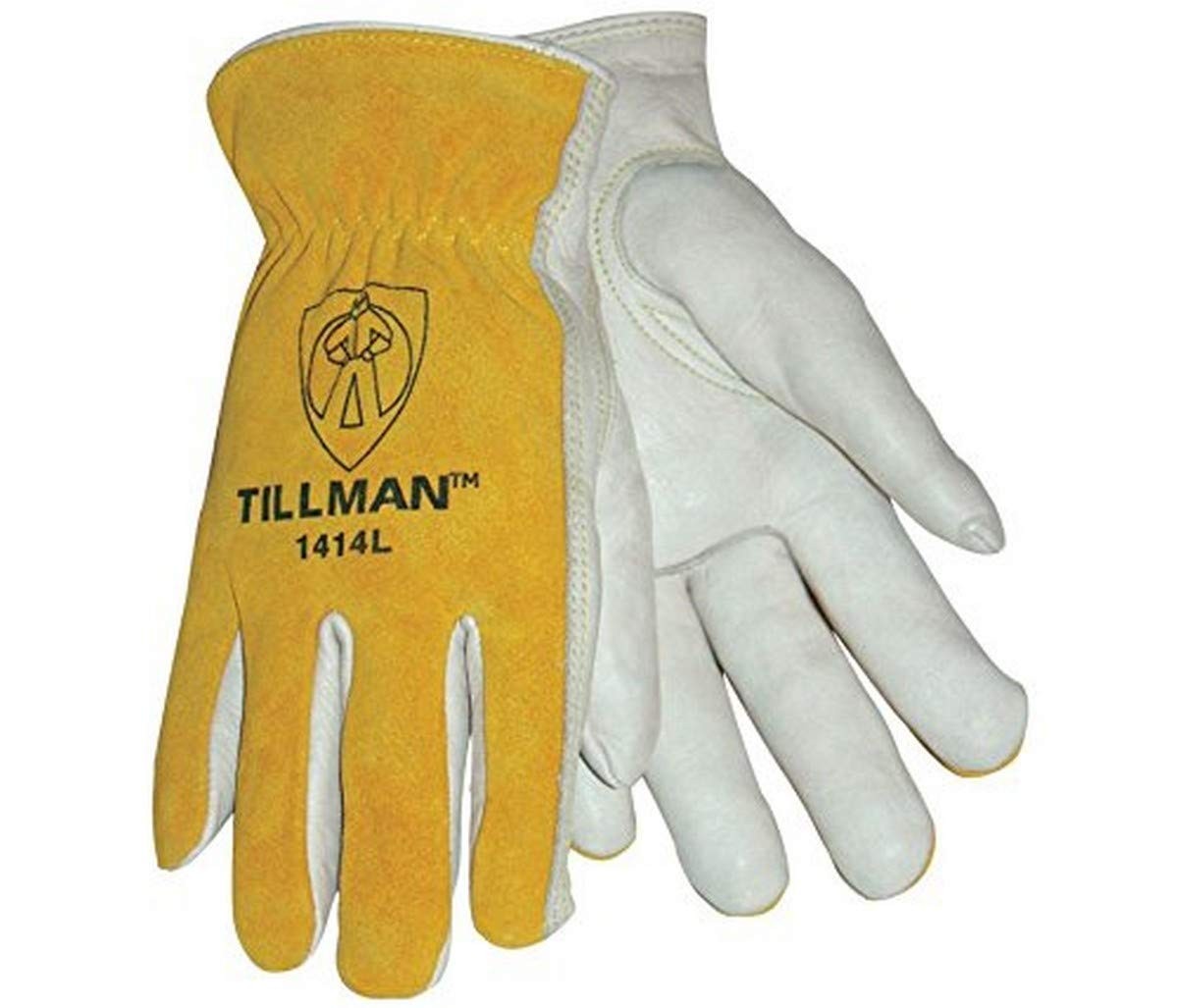 Unlined Cowhide Gloves Tillman 1414L 12 Pair Large White