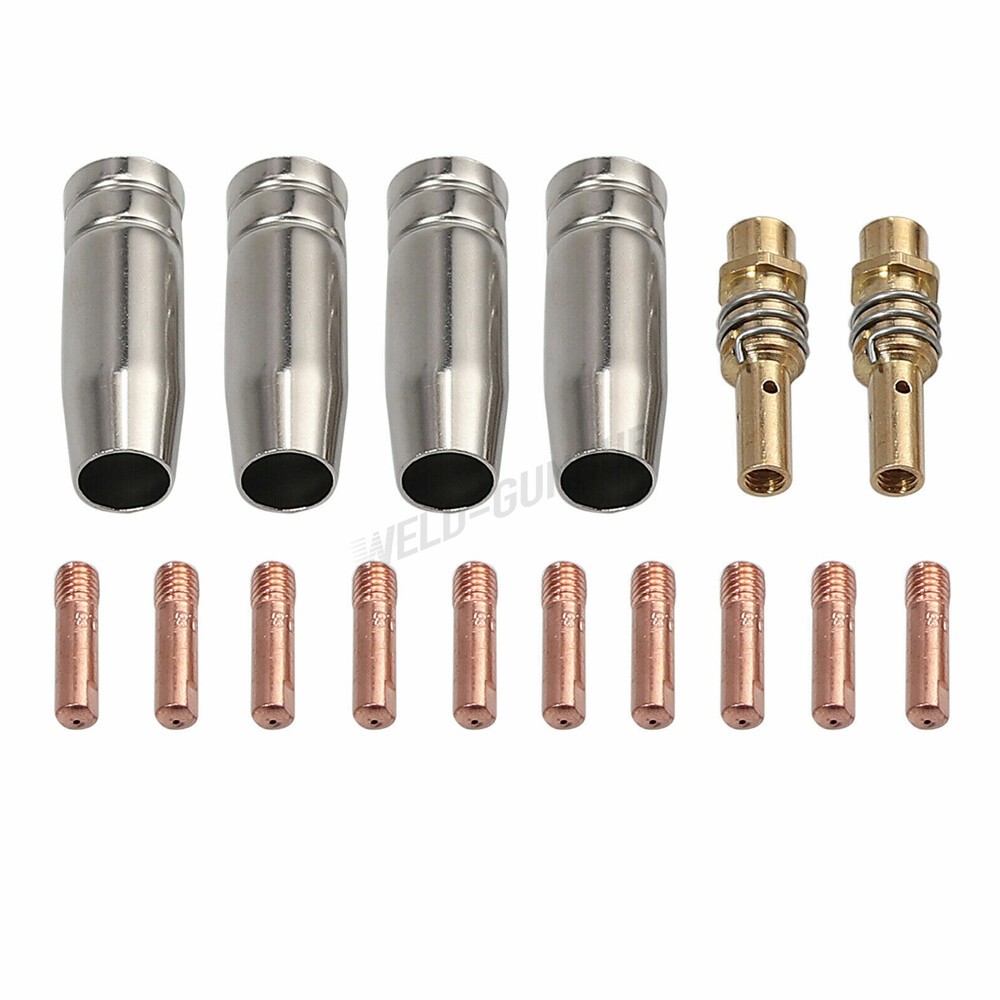 Mig Gun Tip Parts Kit .023 -.030-.040 Fit Titanium Mig Spool Gun 150A 56221 15ak