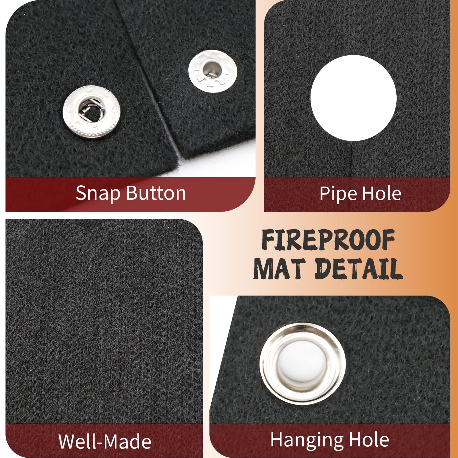 kaidun 20” x Welding Blanket Fireproof, 2 Pack 20″ x x 1/7″