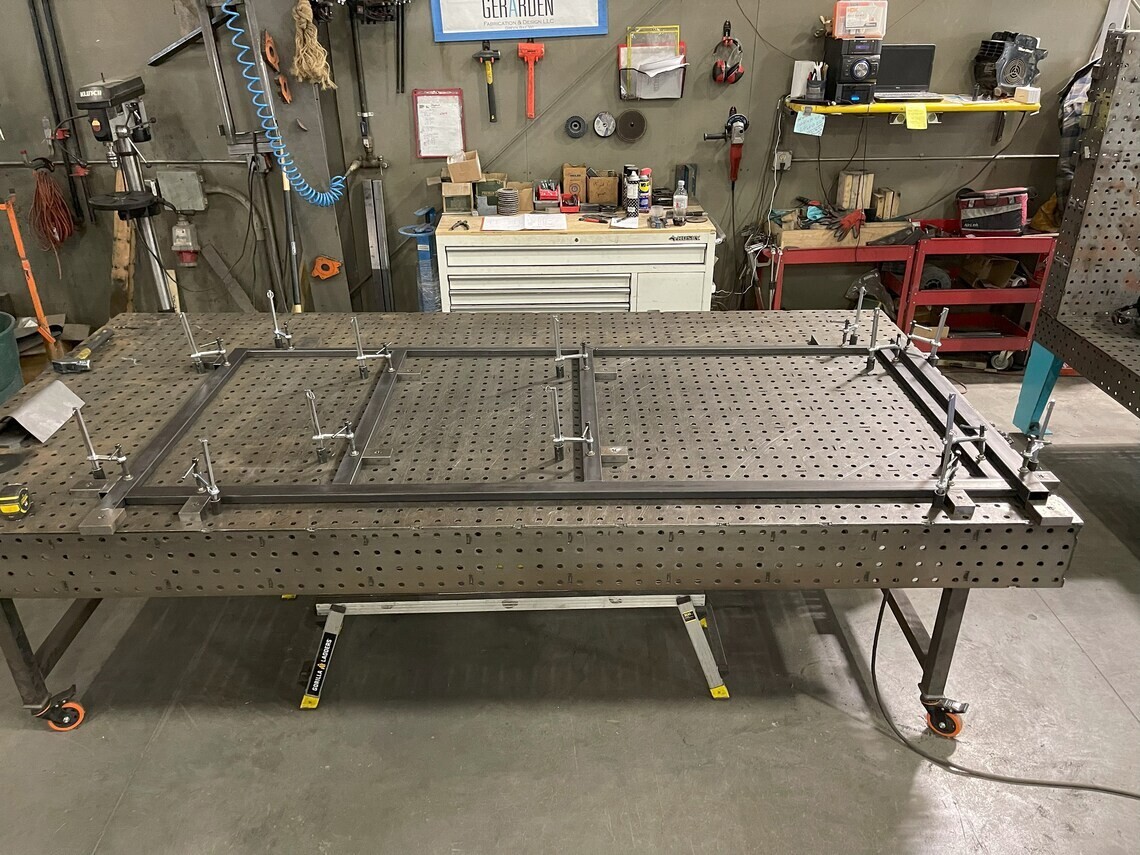 60″x120″ Welding Fabrication Table 5x10ft DIY Flat Kit Fixture Laser Cut in USA
