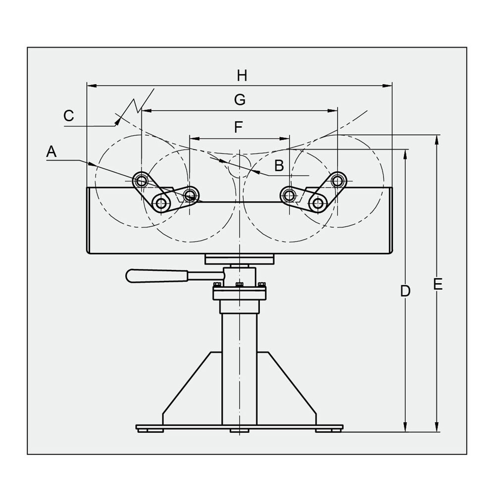 4950 lb Cap.,2″ to 36″ Tube Pipe Rotator Roller Stand Turning Welding Positioner