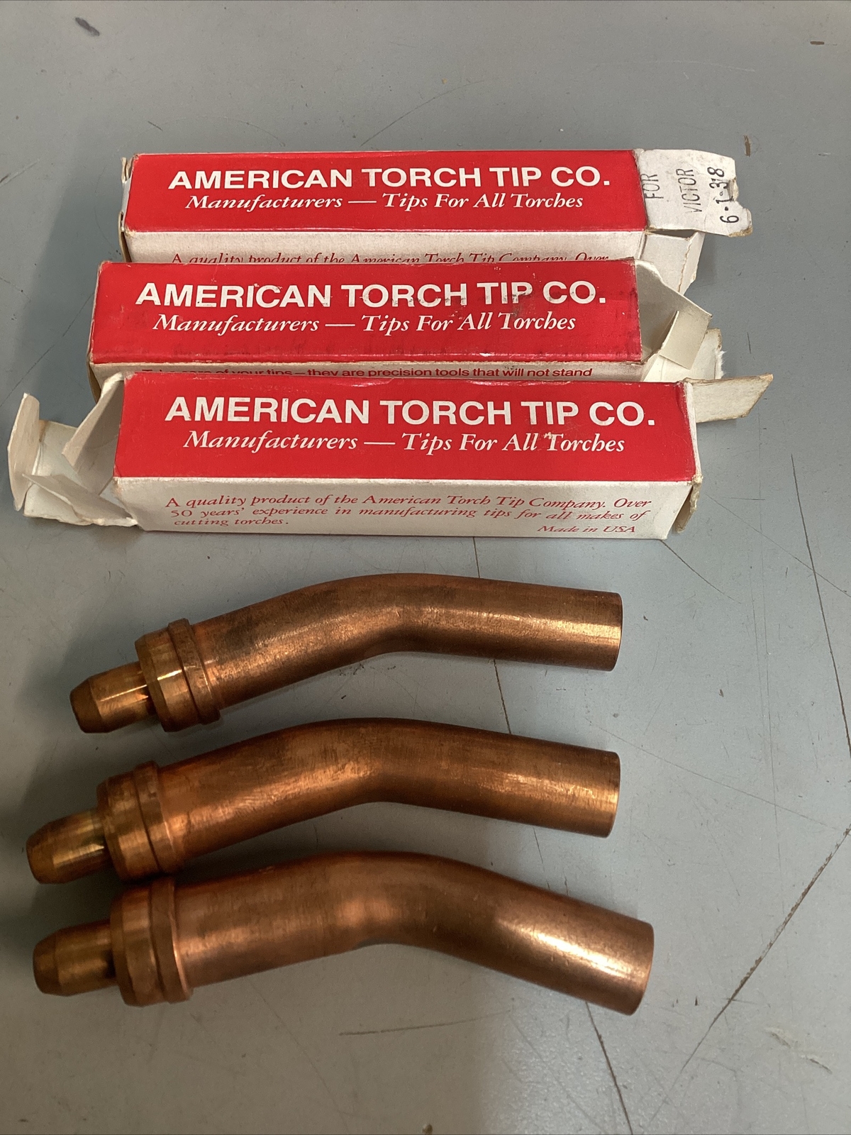 3 VICTOR #6-1-318P Attc Torch Gouging Scarfing Cutting Tip Acetylene