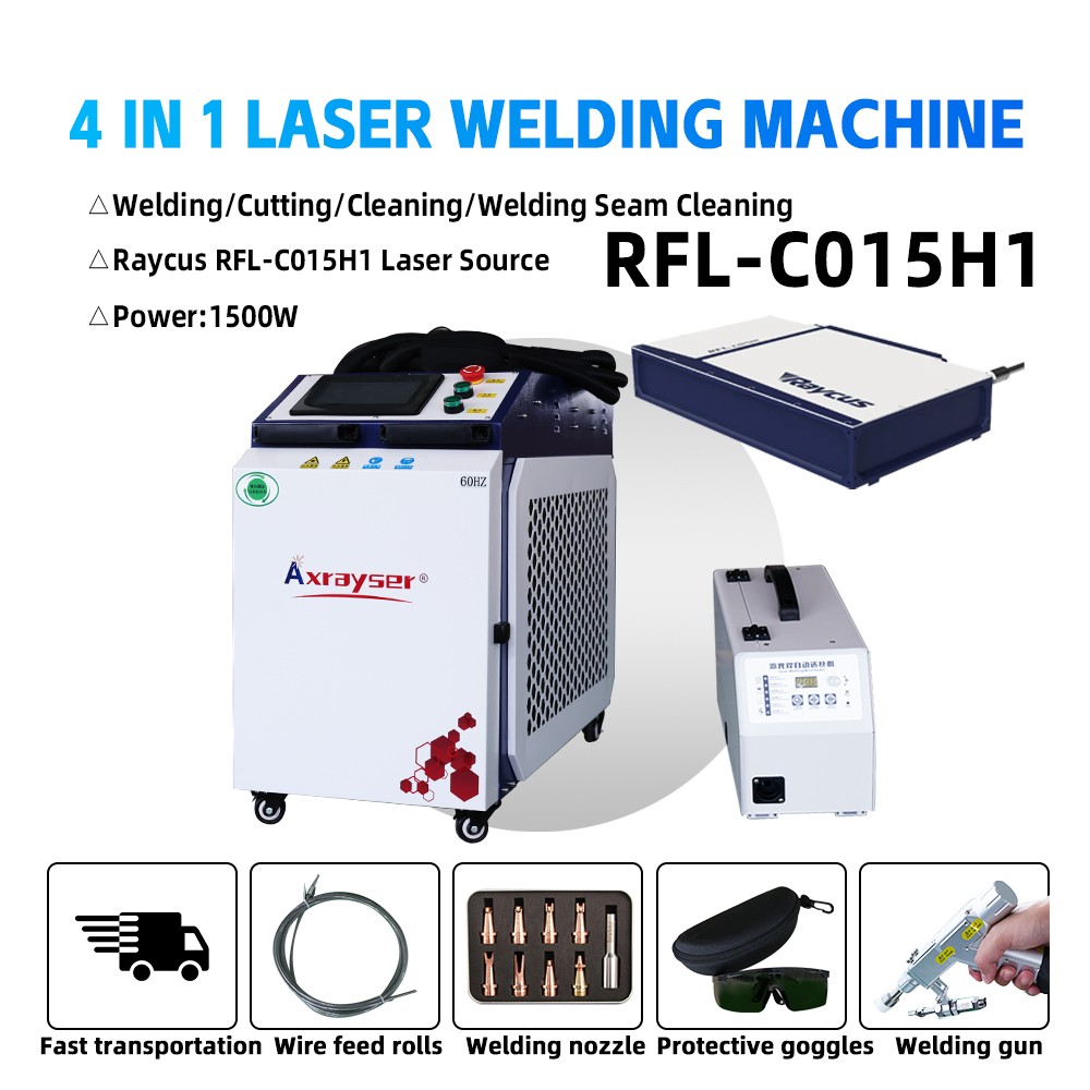 4in1 Laser Welder Machine with Raytools Head 1500W for Cutting Welding Cleaning