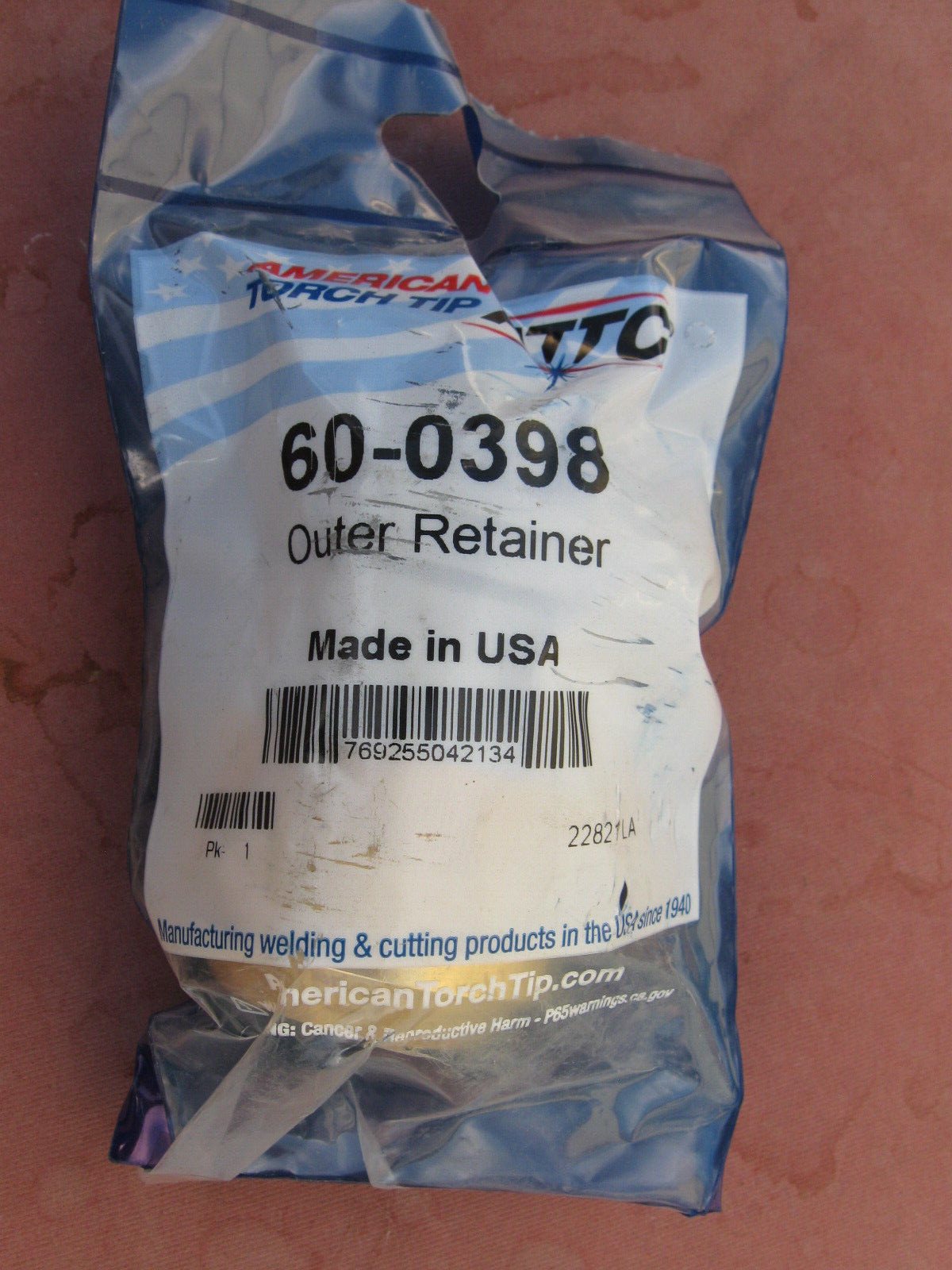 ATTC 60-0398 American Torch Tip Outer Retainer Cap, 260 amp NEW $222