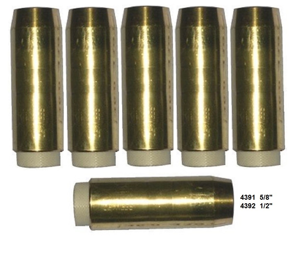 MIG 4392 Welding Nozzle 1/2″ For Bernard 200/300 Amp MIG welding Guns PK of 5