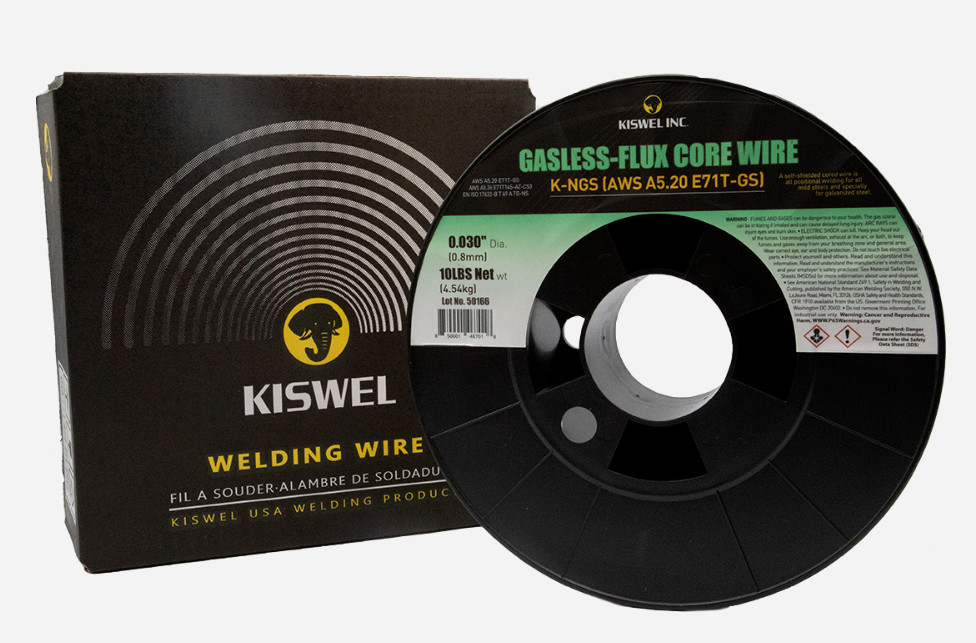 (Made In USA) Kiswel E71T-GS .030 in. Dia 10lb. Gasless-Flux Core Wire Welding