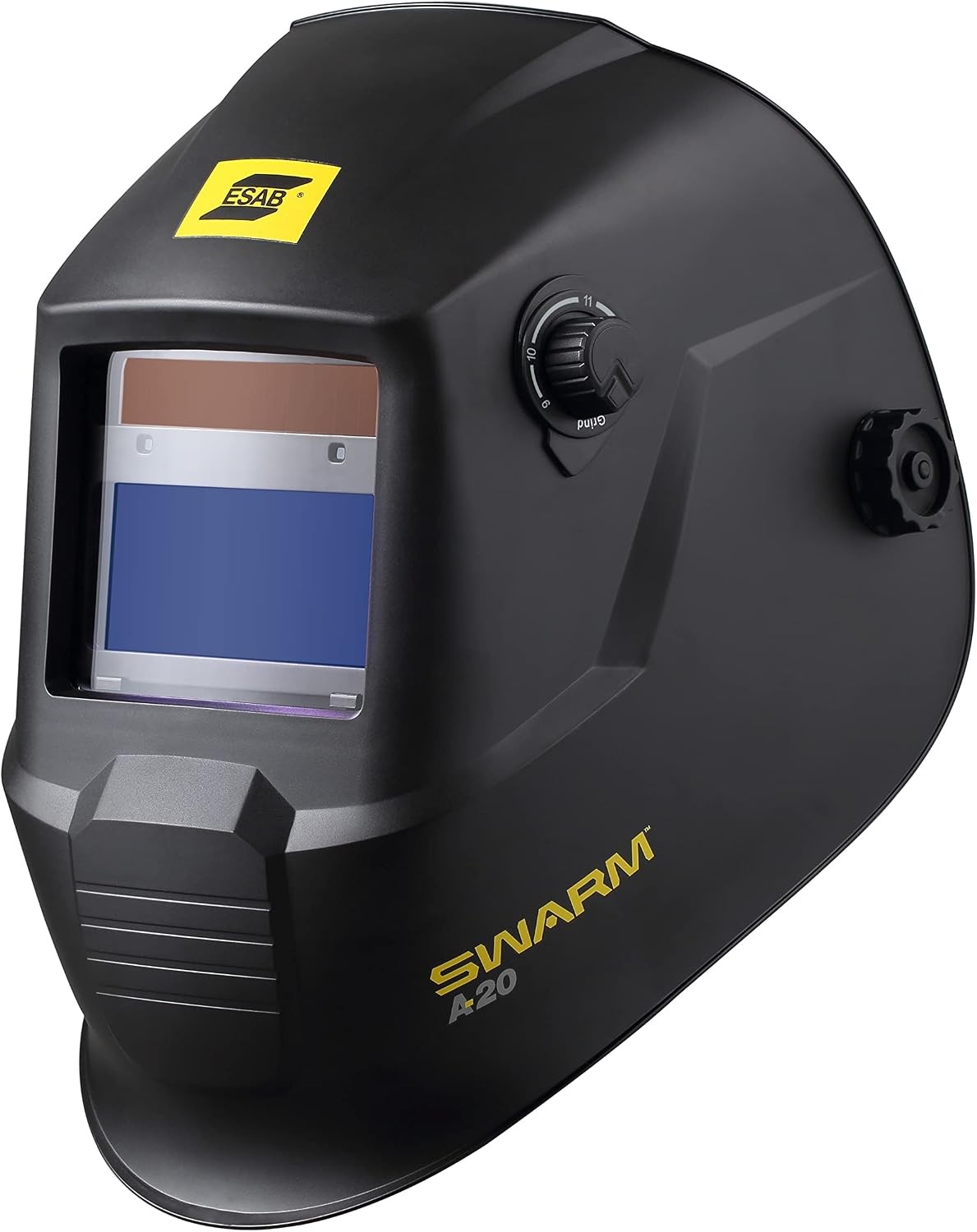 ESAB SWARM™ A20 Auto-Darkening Welding Helmet, Shade DIN 9-13, 2 Arc Sensors
