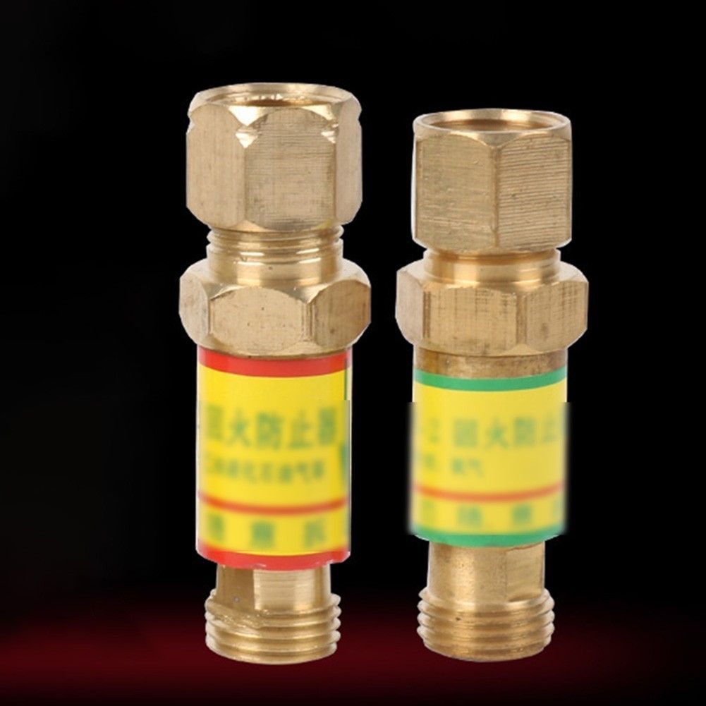 1 Pair Oxygen Acetylene Welding Check Valve Set Torch End W/Flashback Arrestor