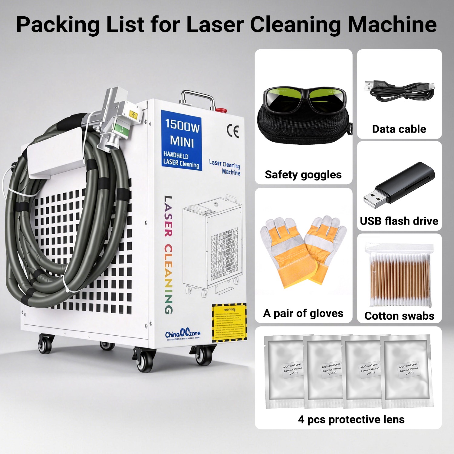 BWT 2000W laser cleaning machine metal cleaning laser cleaner for metal de ship