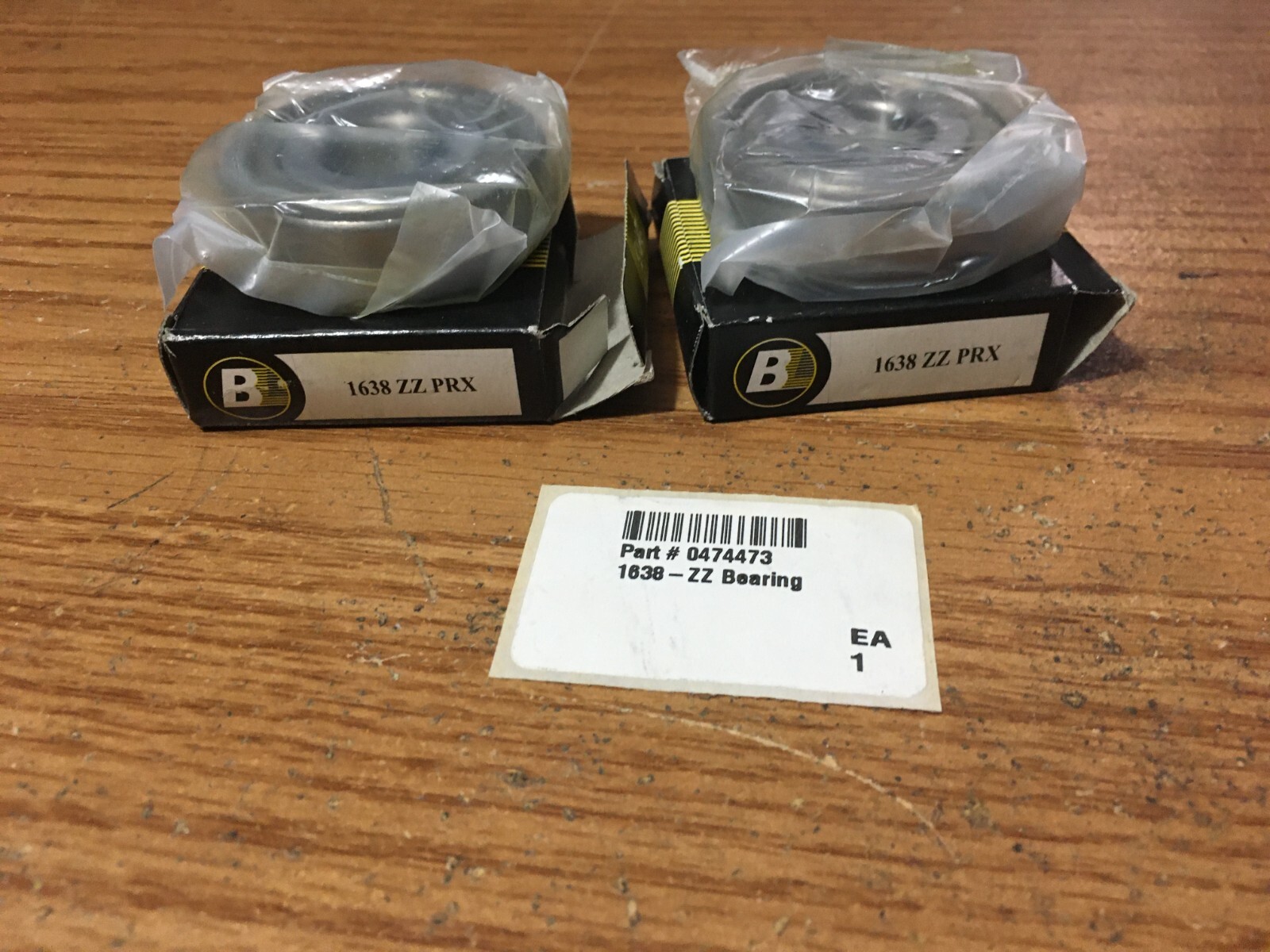 (2) 1638 ZZ 0.7500″ Bore x 2″ OD x 9/16″ W Single Row Two Metal Shield Enclosed