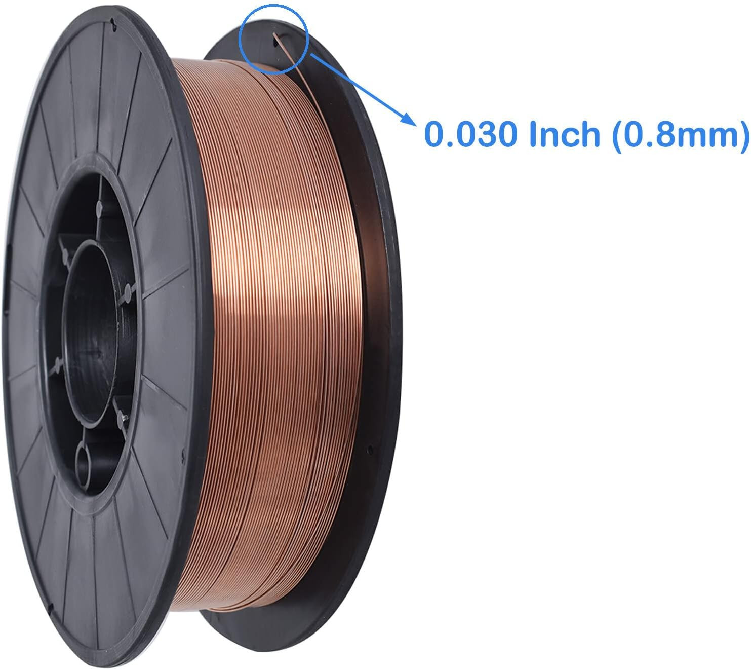 2 Pack ER70S-6 Solid Mig Welding Wire 0.030 Inch (0.8MM) Mild Steel Welding Wire