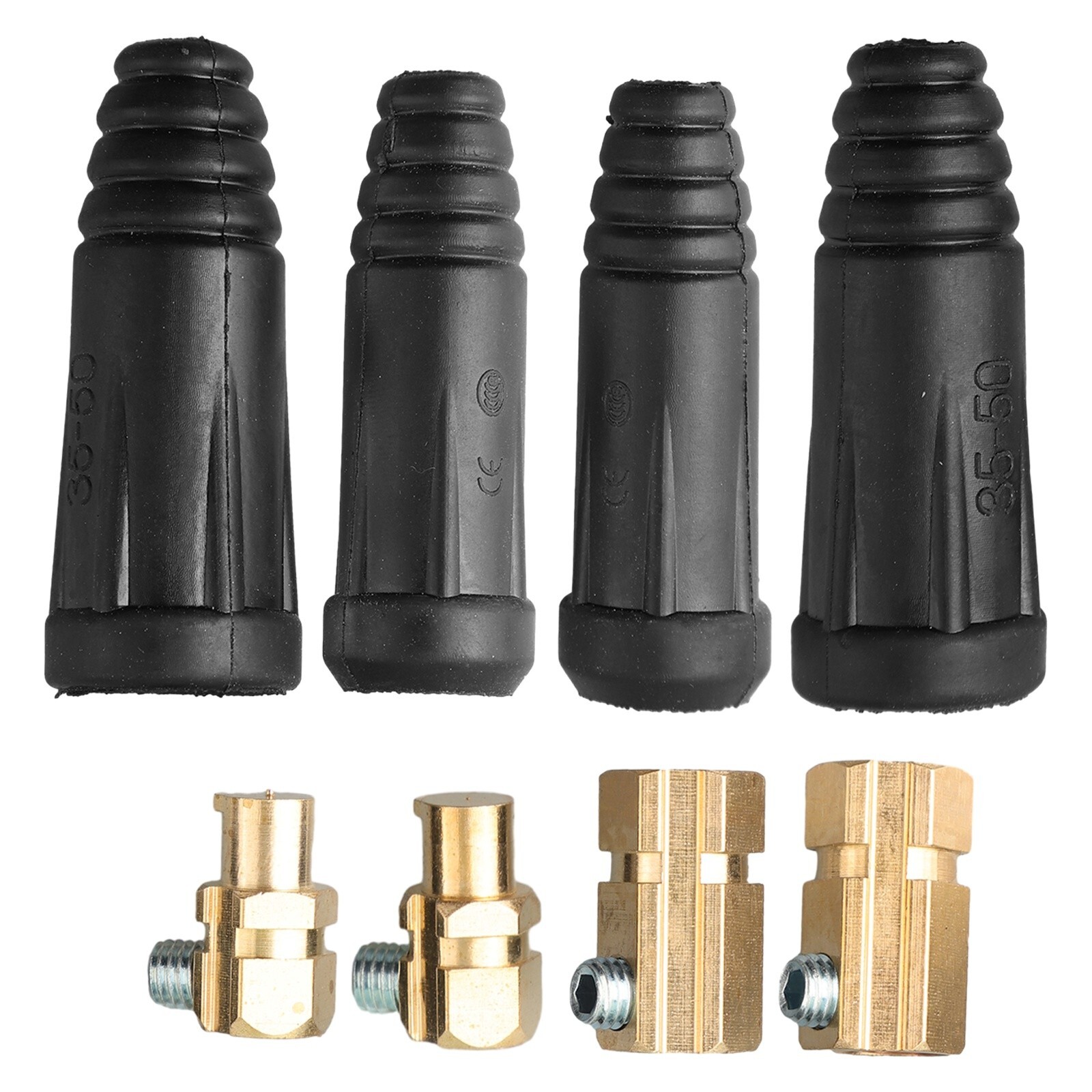 for 2 Set Welding Cable Quick Connector Pair (200Amp-300Amp (#4-#1) 35-50 SQ-MM