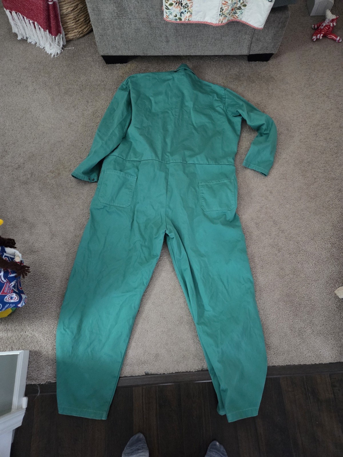 Steiner coveralls 3XL Green Weldlite 9oz fabric, lay flat collar