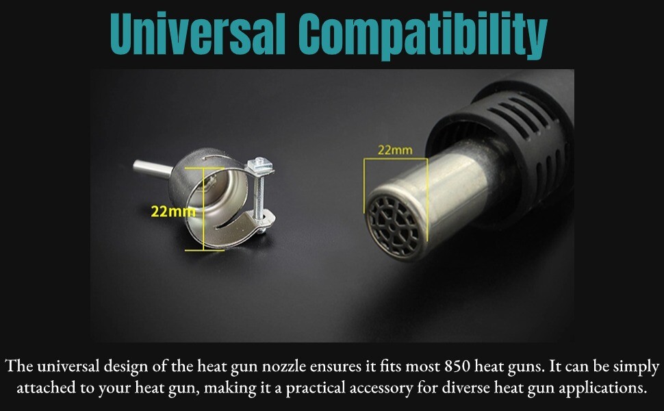 4pcs 3/5/6/8mm Hot Air Gun Nozzle Welding Soldering Accessories for 850 Heat Gun