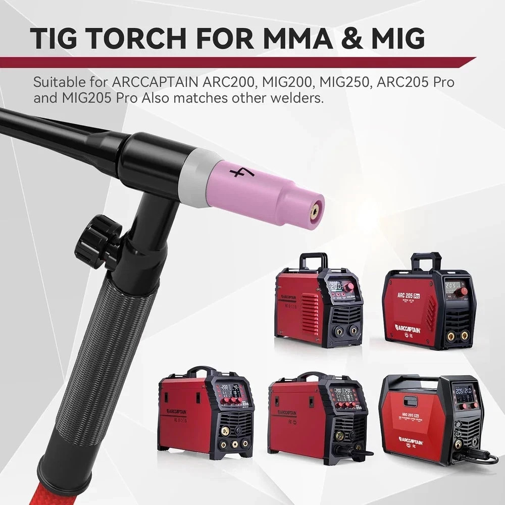 Lift Tig Torch 150Amp with 13FT Cable for ARC200, MIG200, MIG250, ARC