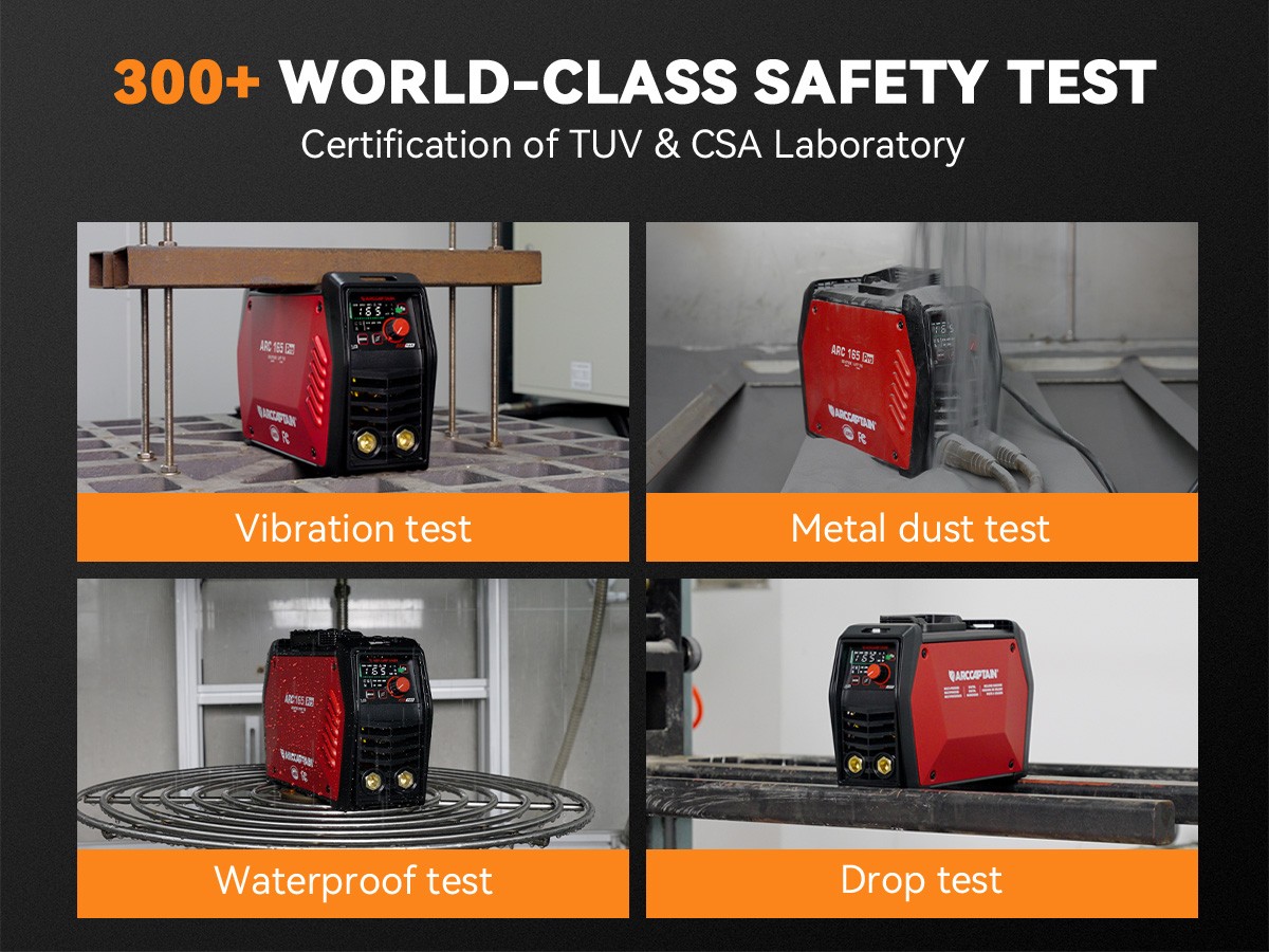 ARCCAPTAIN ARC165 Pr 165A Stick Welder Lift TIG/ARC Welder APP Control 120V/240V