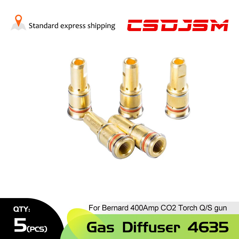 5pcs Gas Diffuser 4635 For Bernard MIG 400Amp Welding Gun