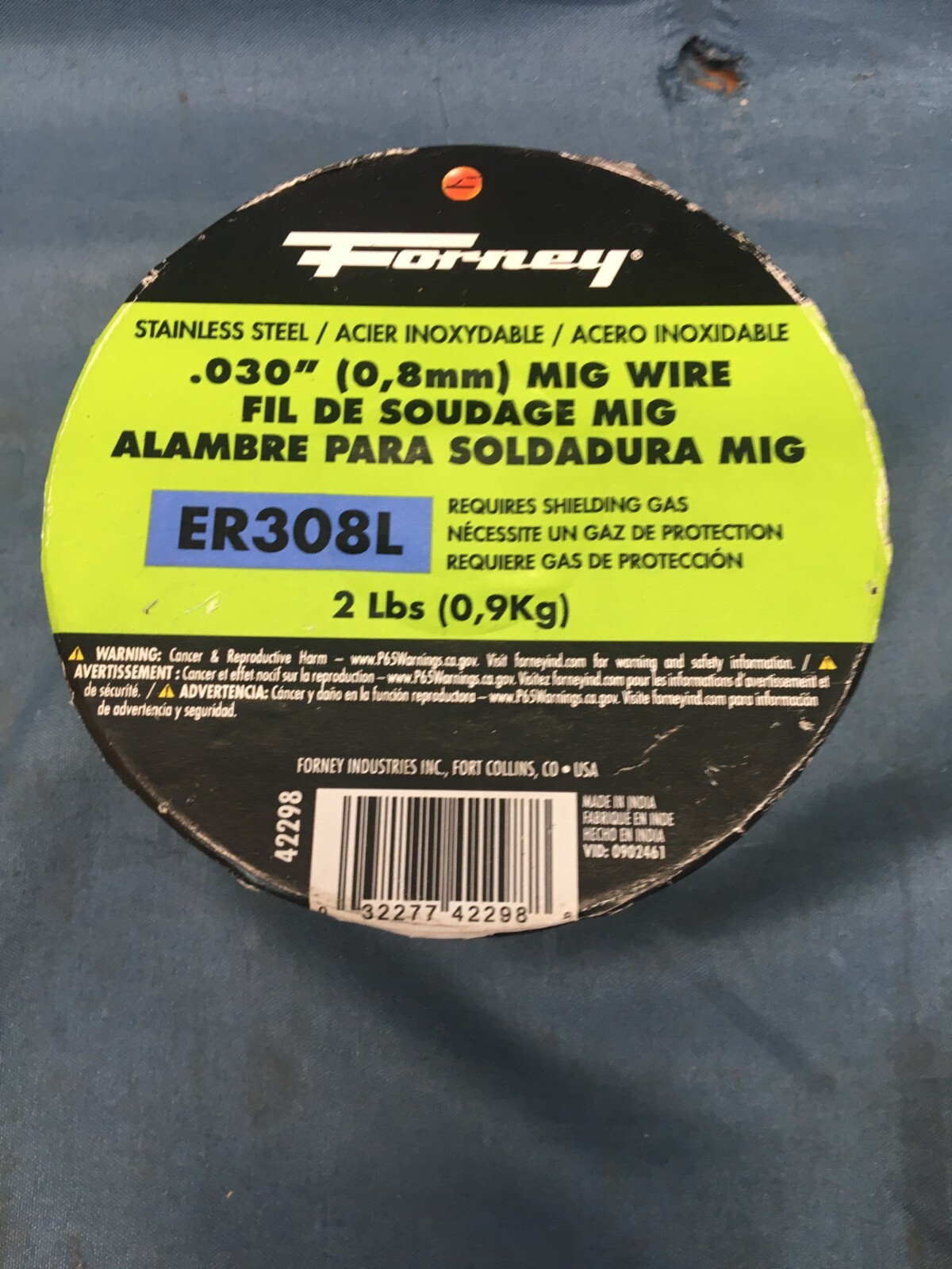 Forney Industries ER308L .030in x 2 lbs. Stainless Steel MIG Welding Wire
