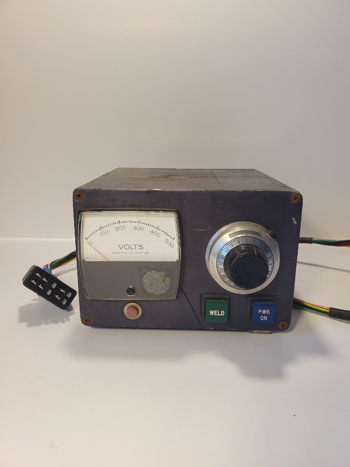 PRECISION WELDER VOLTAGE DC BOX W/ POWERSTAT TYPE 10B VARIABLE TRANSFORMER 120V
