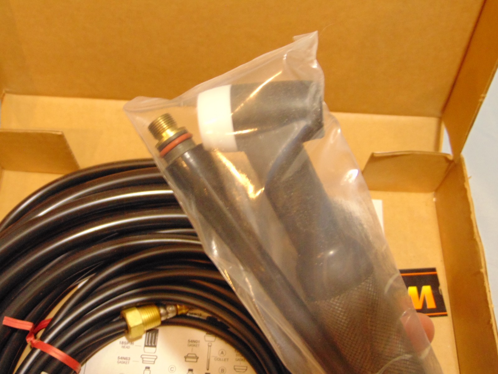 WeldTec WT-18 Gas Tig Torch Kit 350 Amp 25ft Water Cooled NEW OLD STOCK NOS NICE