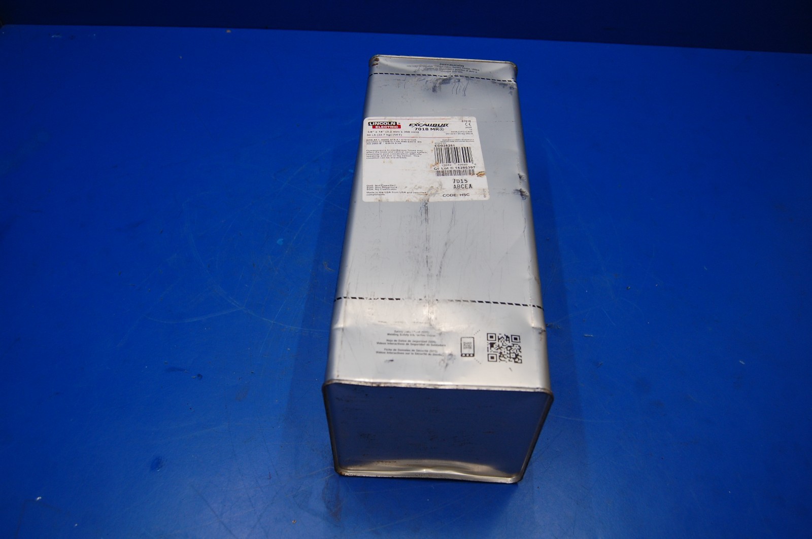 LINCOLN ELECTRIC EXCALIBUR 7018 1/8″X14″ ED028281 50LB WELDING RODS ELECTRODES