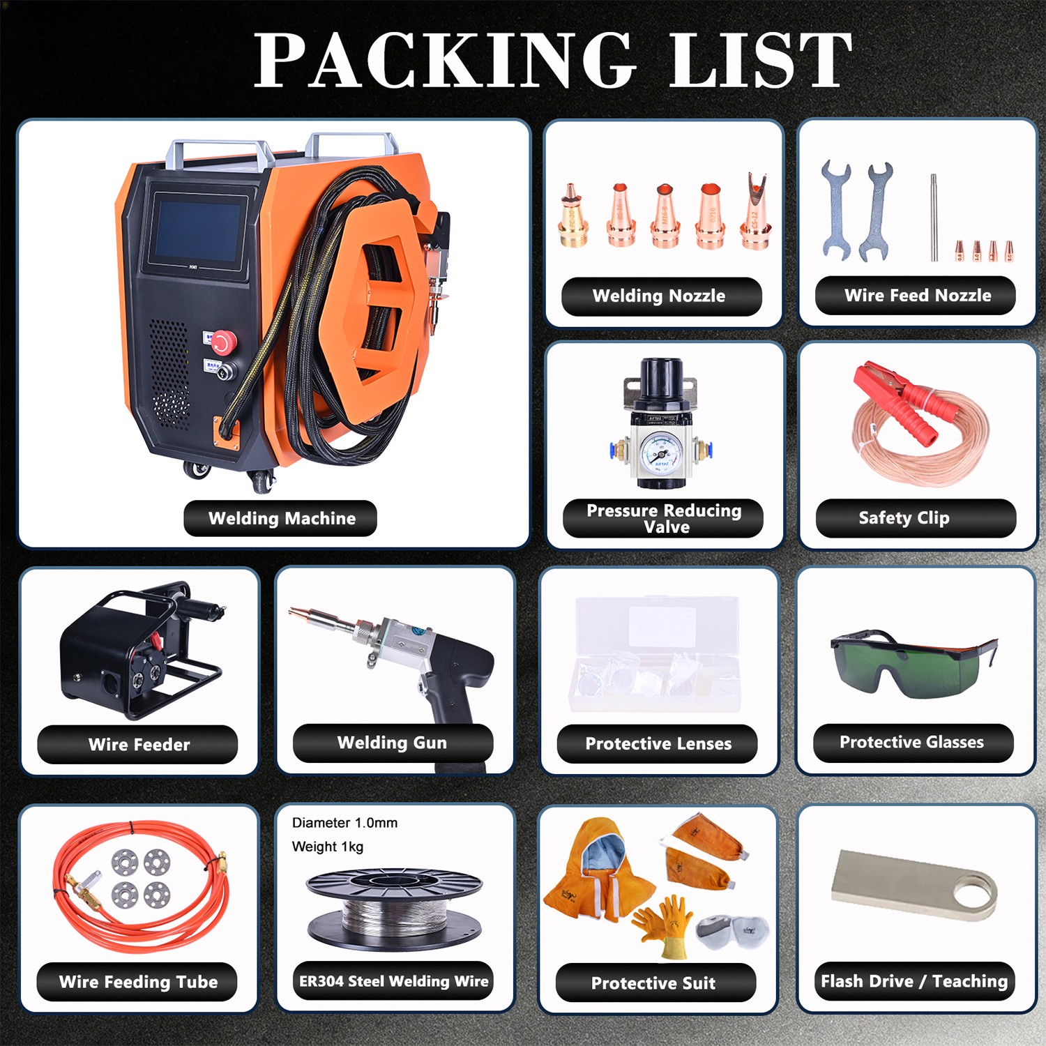4 IN 1 1500W Laser Welding Cleaning Machine Air Cooled Laser Welder Cutter