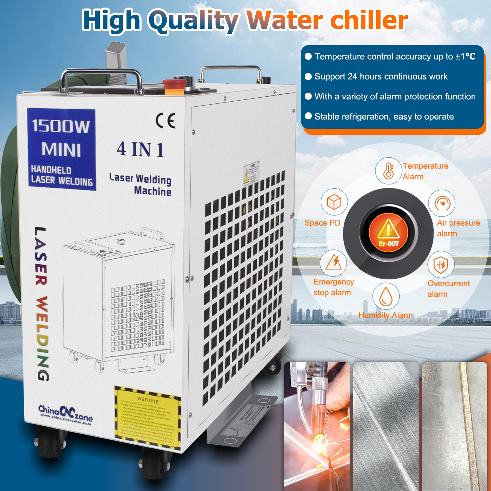 1500W 2000W 4in1 Fiber Laser Welding Cleaning Cutting Machine Metal Rust Romoval