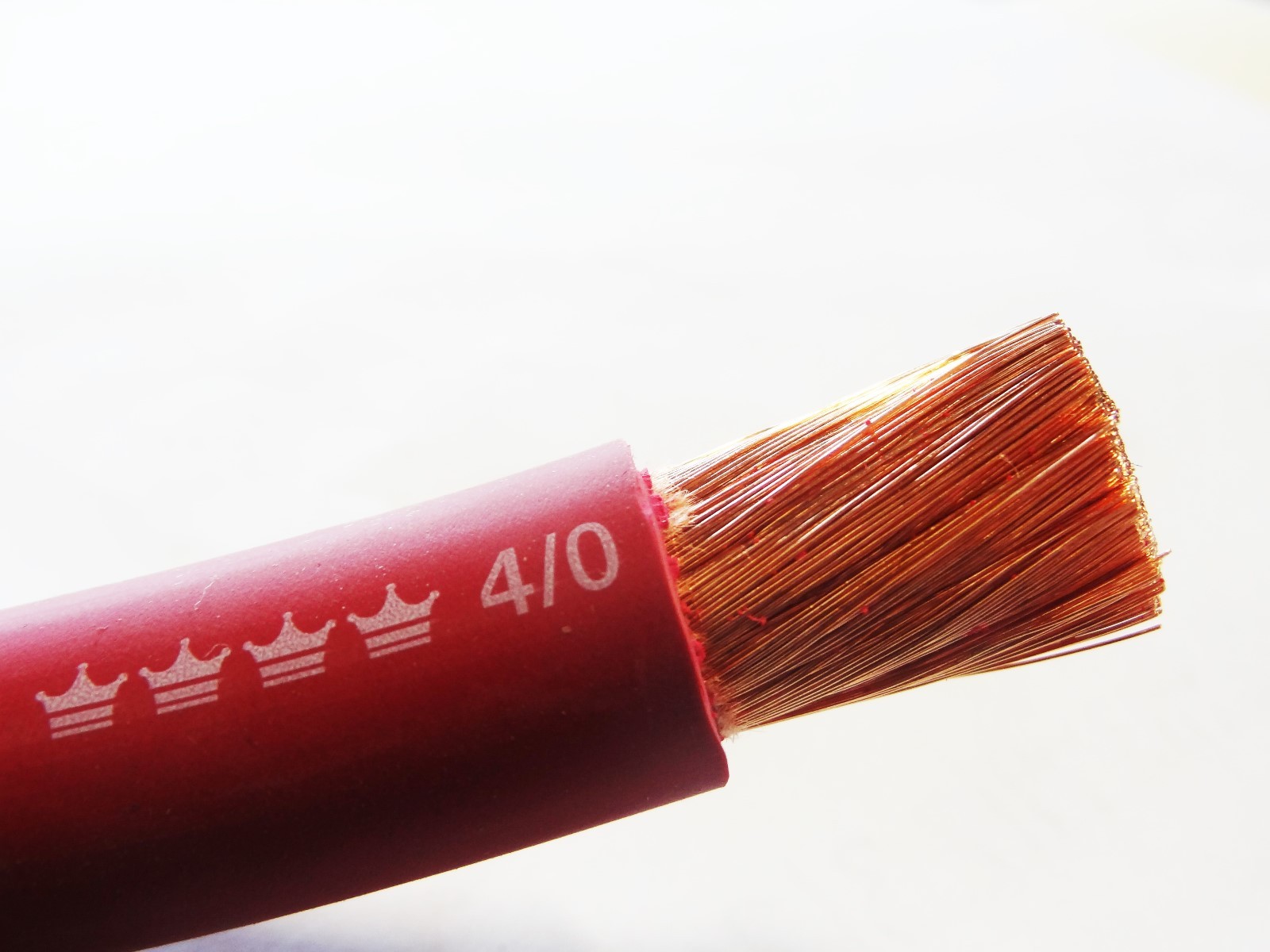 30′ 4/0 EXCELENE WELDING BATTERY CABLE RED MADE IN USA 600V UP TO 600 AMPS