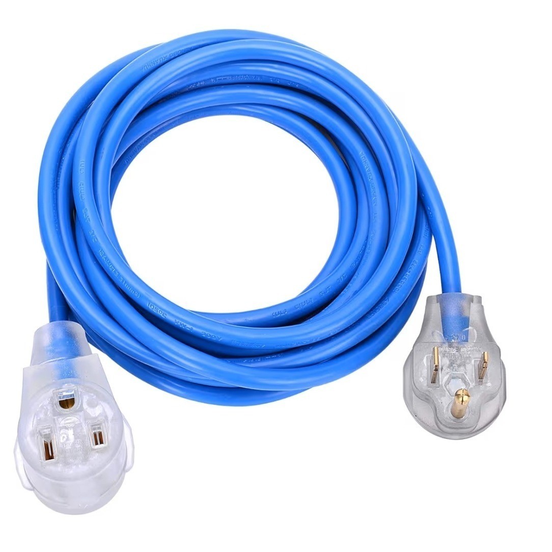 S7 Heavy Duty Welder Extension Cord 25 Feet 6-50 NEMA Blue XN650R-A XN650P-B O4