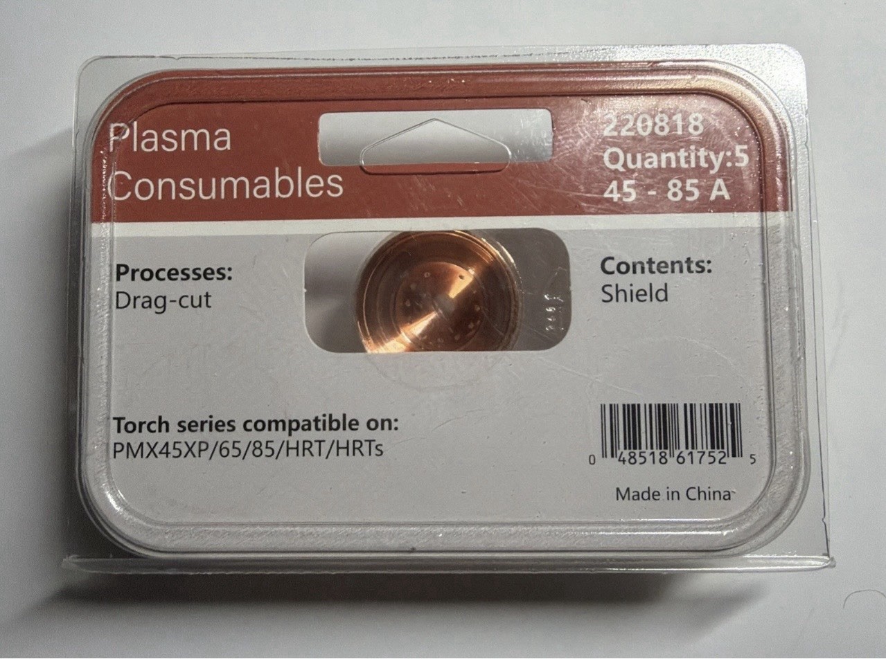 5PCS Plasma Shield 220818 45XP/65/85/105 Plasma Torch Aftermarket