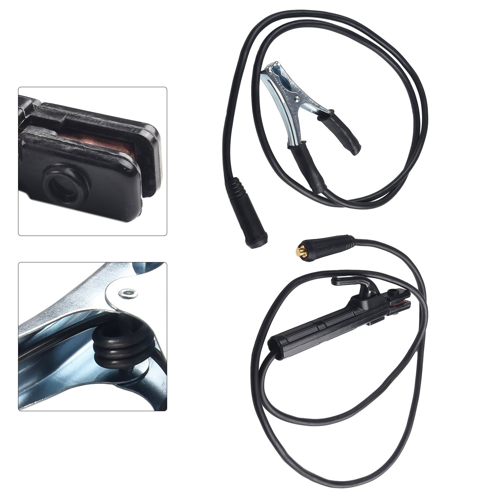 Useful Tools Clamp Wire 1.5M Cable 1.5m / 59.06inch 200A Black + Silver
