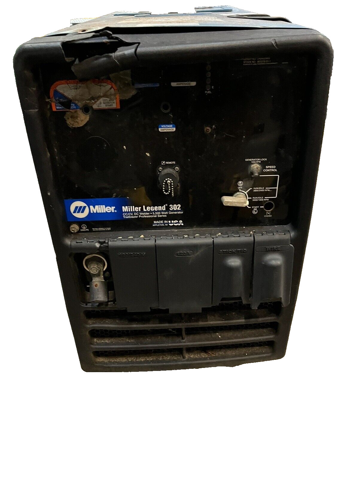 Miller Legend 302 CC/CV, DC Welder 5500 Watt Generator 5.5kw FOR PARTS WE SHIP