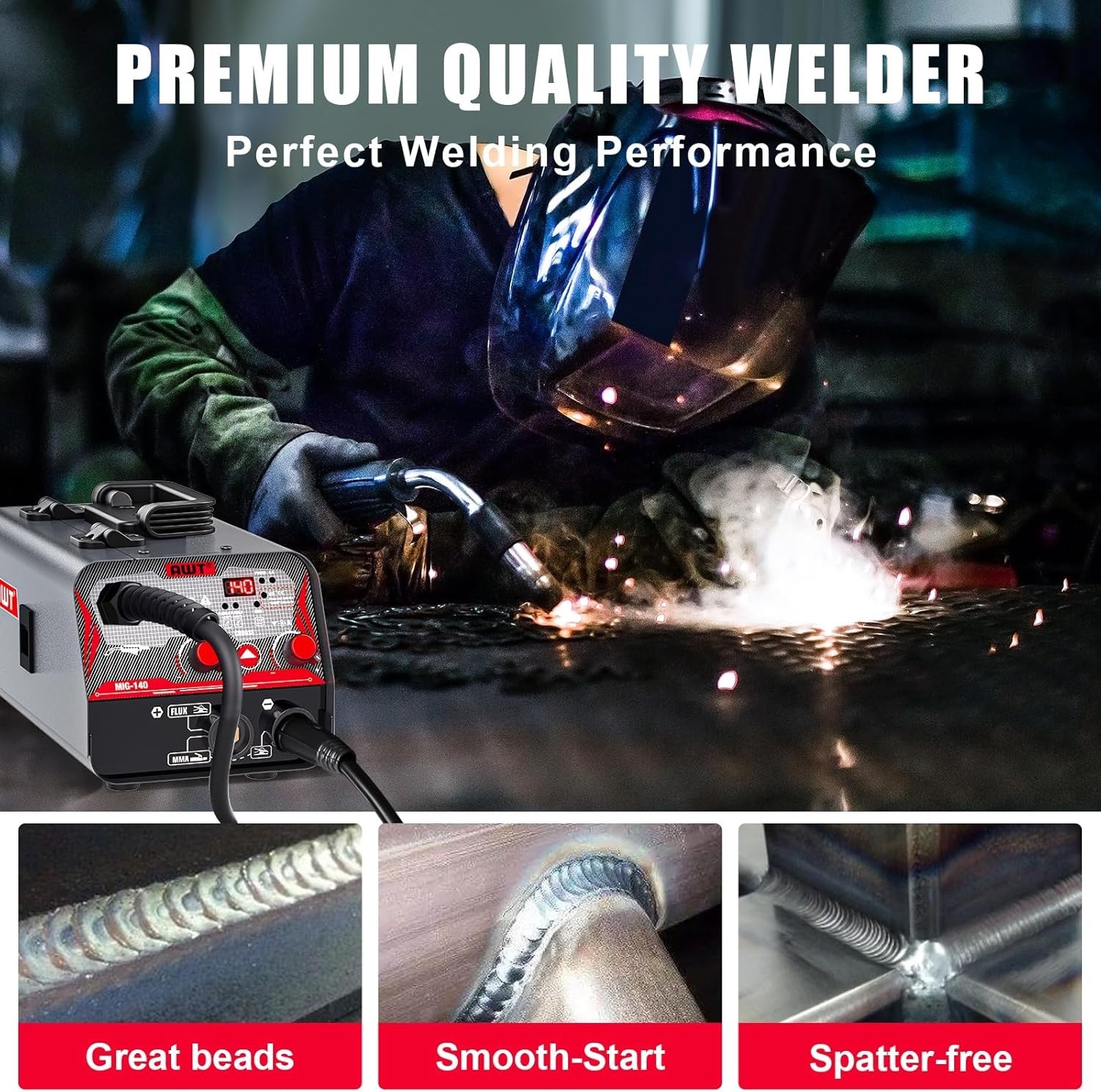Super Mini Stick Welder Machine,110V ARC Portable MMA Welding Machine for B
