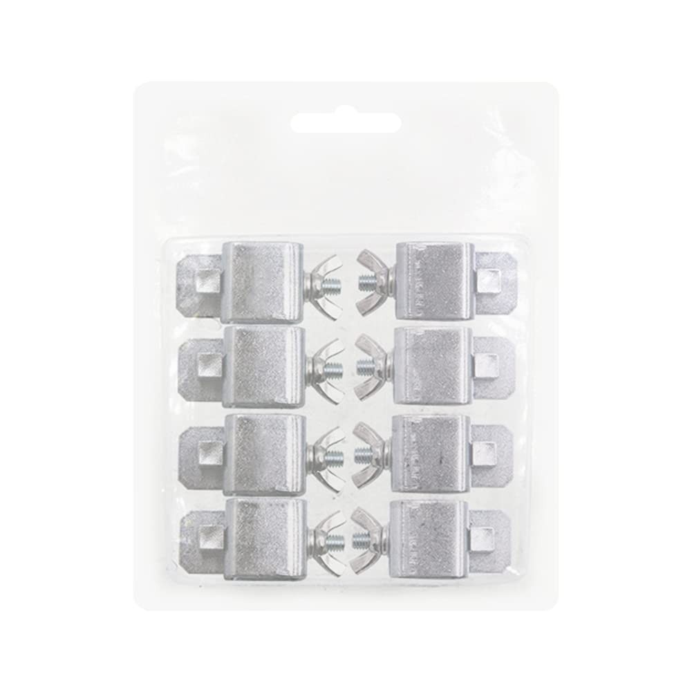 KASCLINO Butt Welding Clamps, 8pcs Multifunctional Small free size, Silver