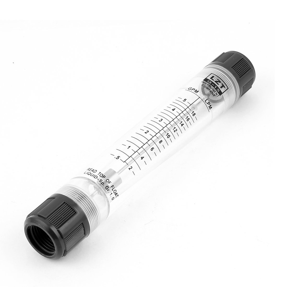 LZT G15 Water Flow Meter Panel Type Flowmeter Liquid Indicator 0.55GPM