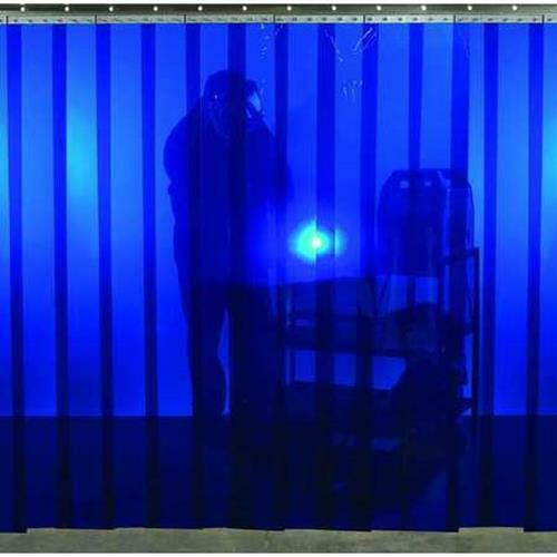 STEINER 83413B WELDING STRIP CURTAIN WITH GROMMETS 6′ X 10′ BLUE, PVC