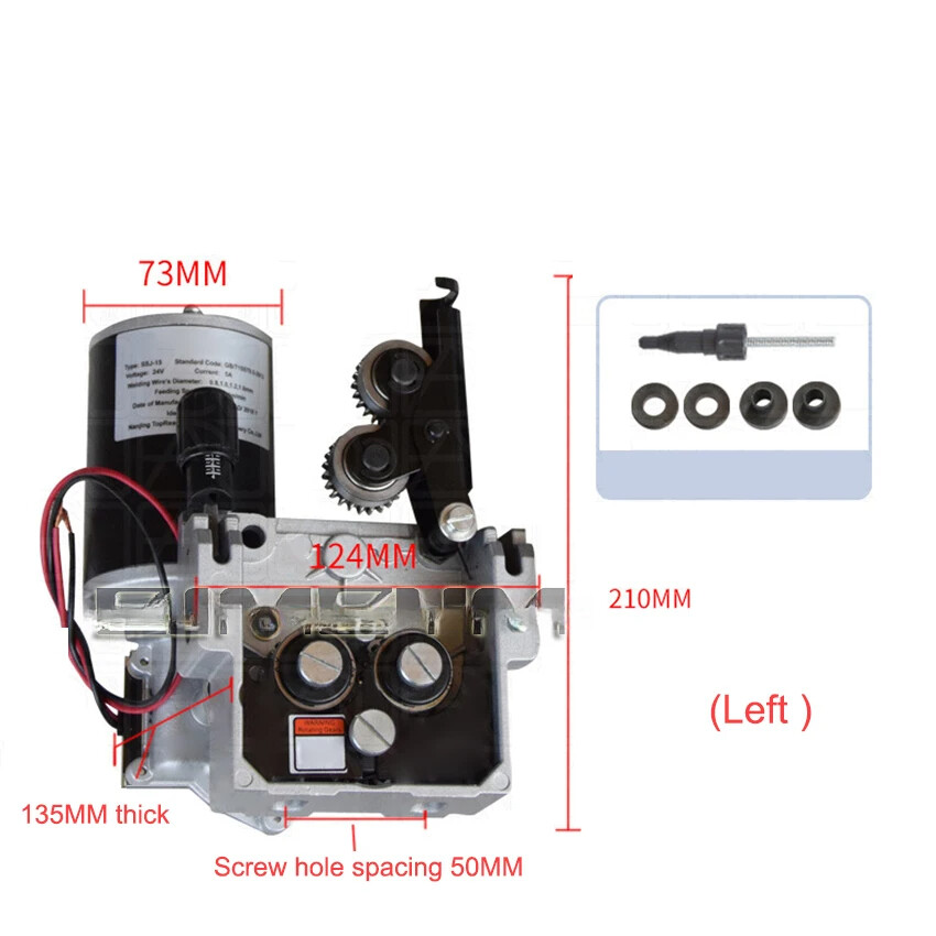 SSJ-15 Dual Drive Gas Welding Wire Feeder Motor Motor Vertical DC24 2~24m/min