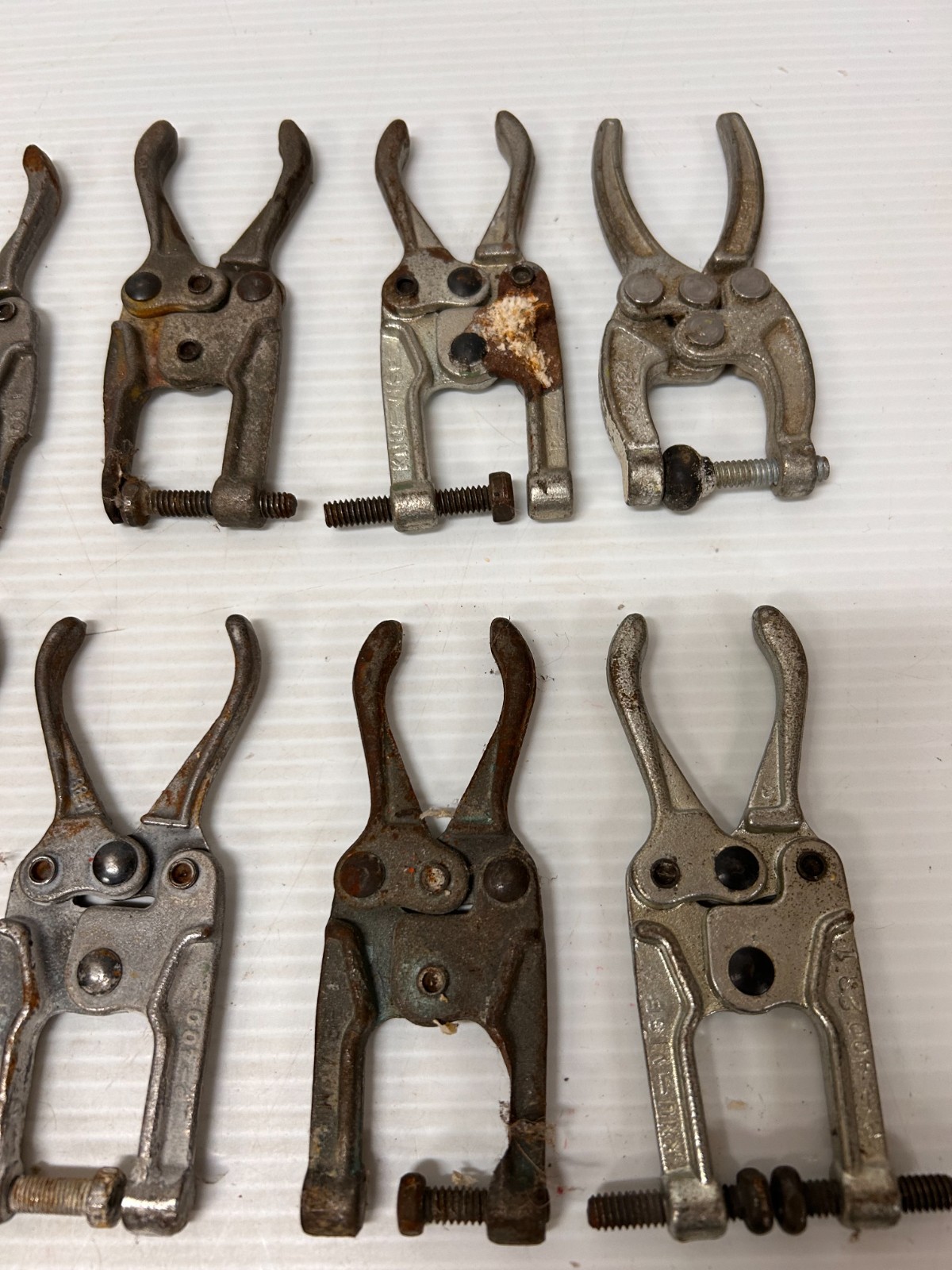 Lot of 10 Knu Vise Welding Sheet Metal Clamps