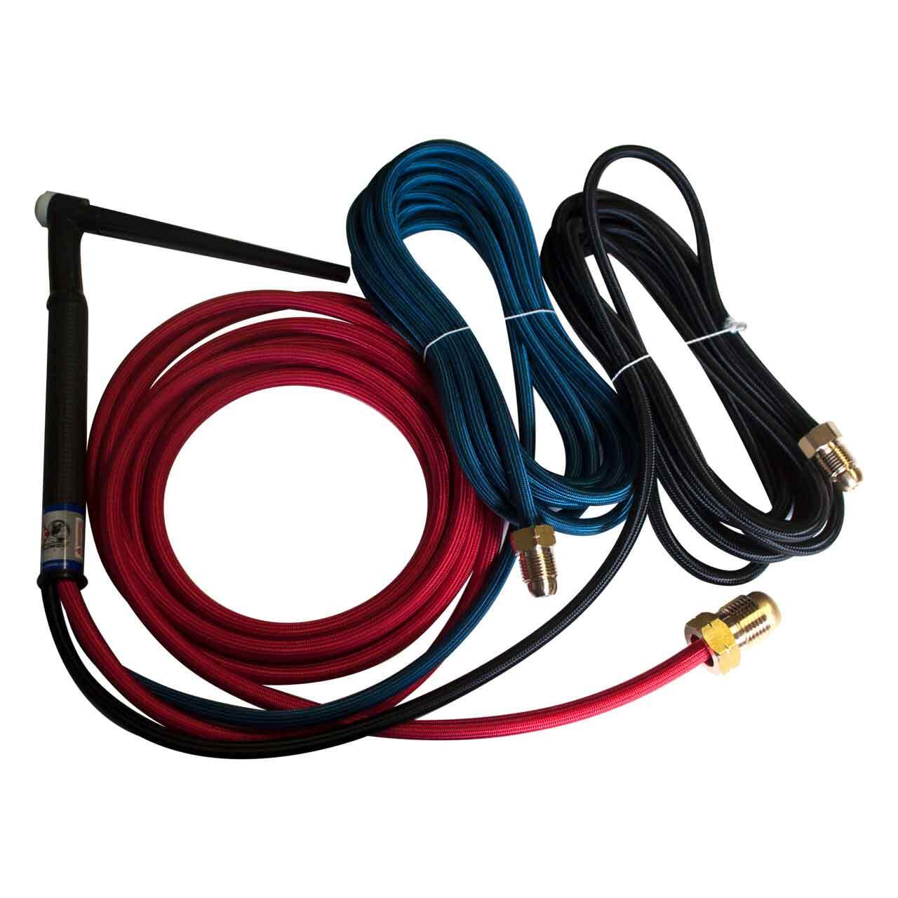 CK20 Water Cooled TIG Torch Kit Flex 250A 12.5′ 3-Pc Super-Flex CK20-12SF FX