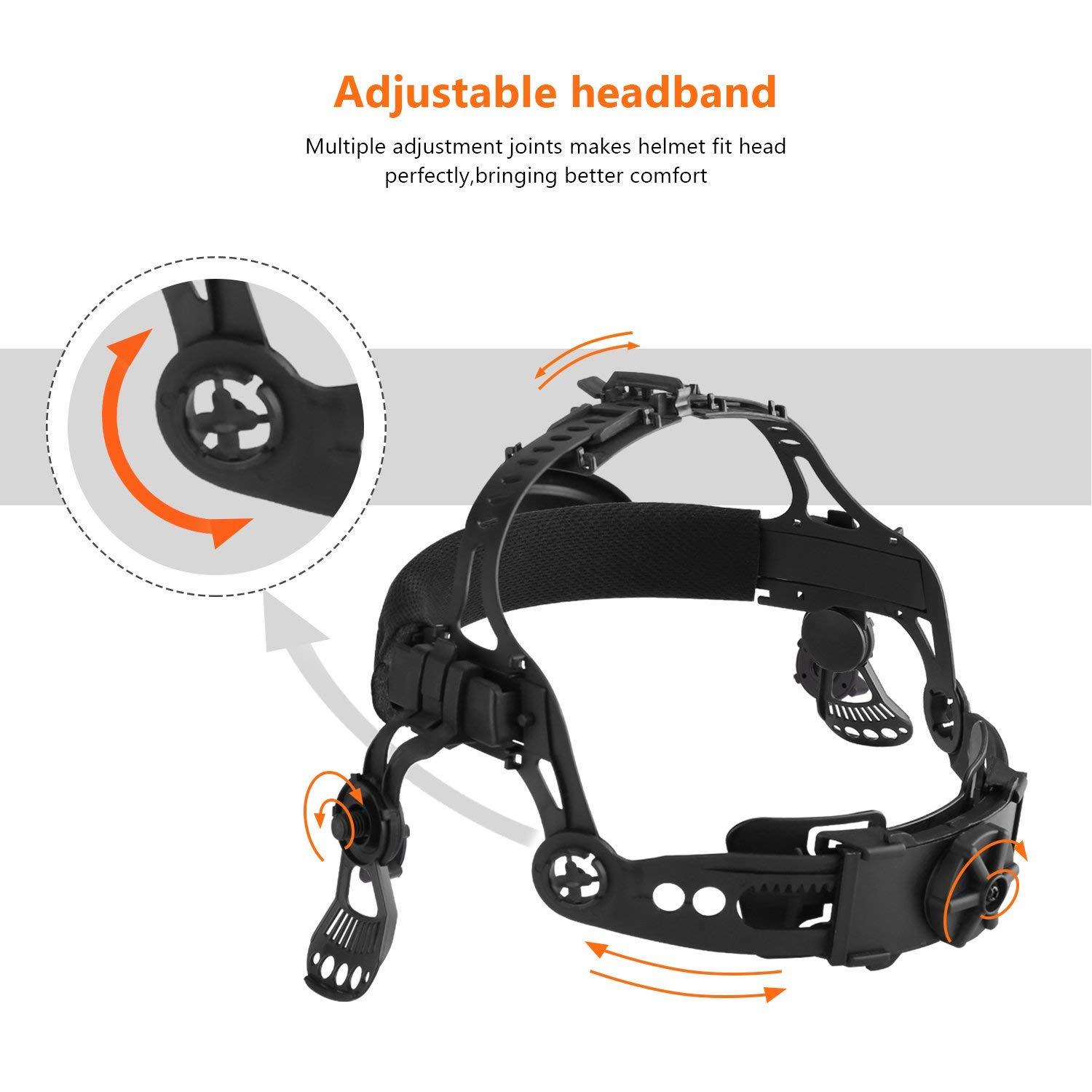 CNR9 AUTO DARKENING WELDING/GRINDING HELMET sensitive,4 sensor, DIN 4-13 Hood