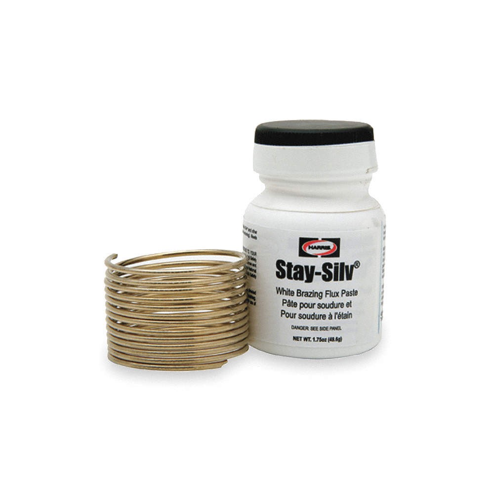 HARRIS 45KPOP Brazing Kit,1225-1370 F,w/1.75 oz Flux 3THE8