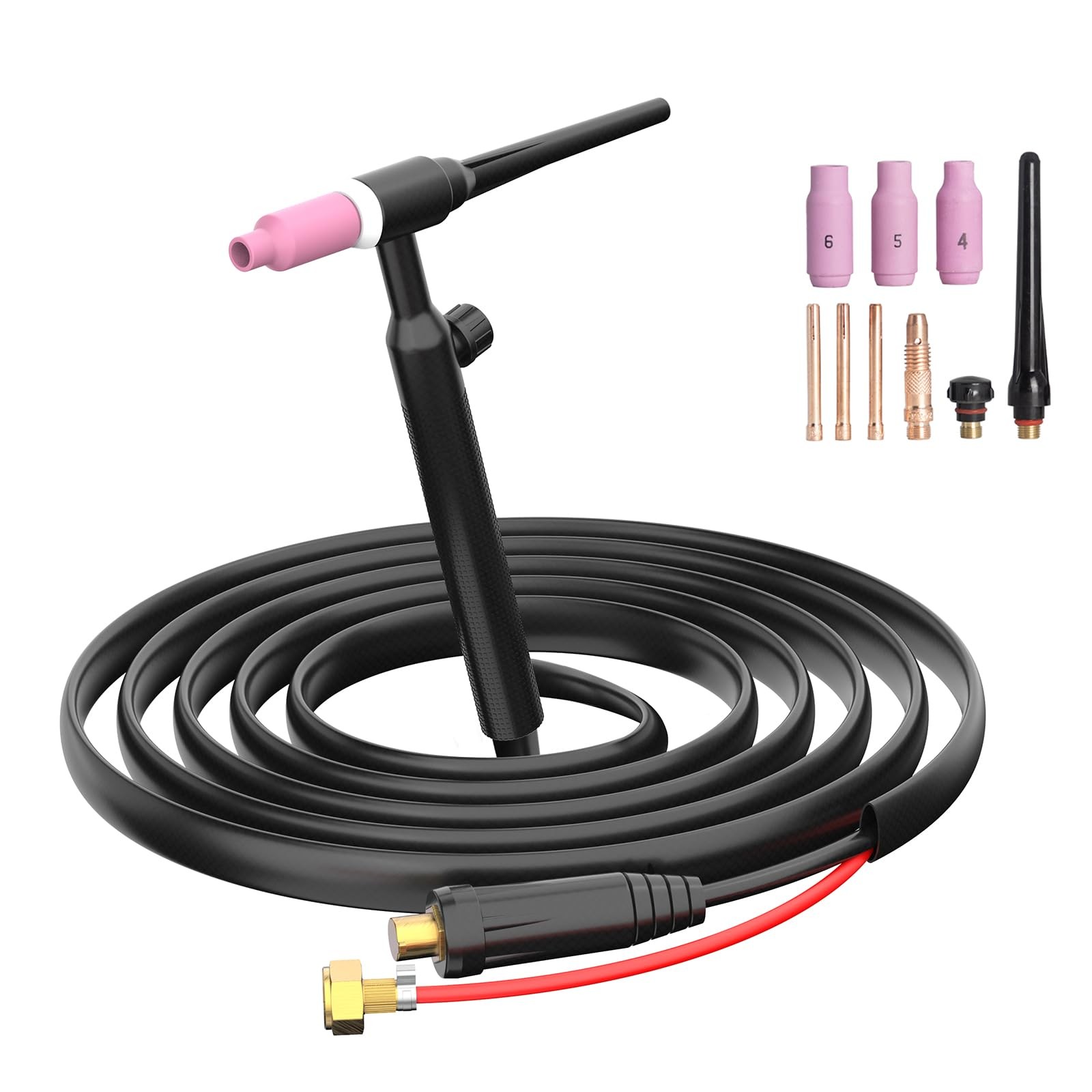 TIG Welding Gun 150A WP17V Argon Torch Air Cooled Lift 1025mm Plug Connector