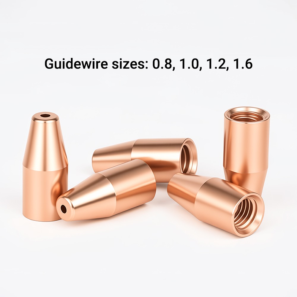 4PCS M5 0.8mm/1.0mm/1.2mm/1.6mm Wire Feeding Nozzle for Laser Welding machine